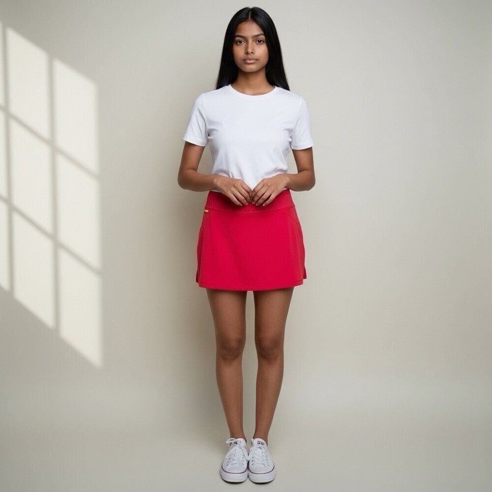 Lole Womens Skort Sz Small Coral Running Golf Tennis Walking Gym Workout Skirt